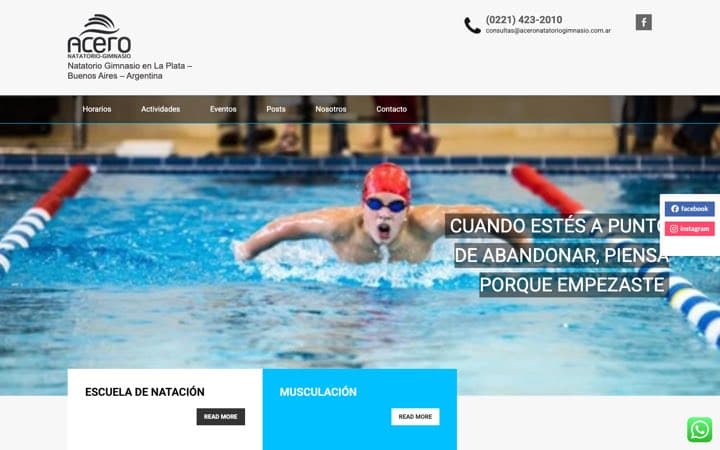 Acero Natatorio Gimnasio